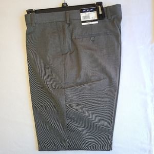 *NEW* Ivy Crew Men's Modern Fit Flat Front Dress Pants (34Wx32L) (Med Grey)